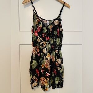Tropical Print Romper